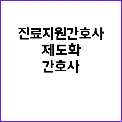 복지부 진료지원간호사 제도화 사실 공개! 클릭必!