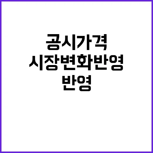 공시가격 변경 시장…