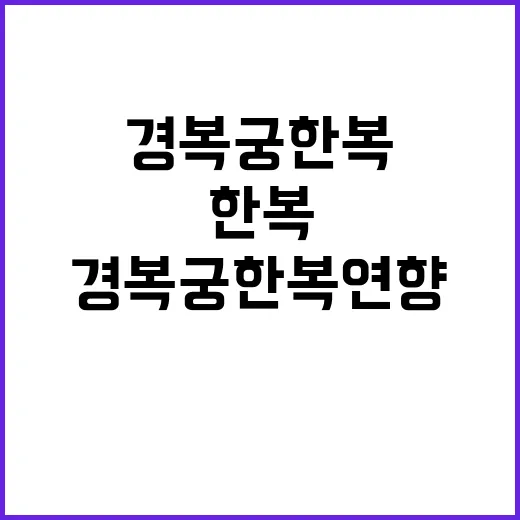 경복궁 한복 연향 …