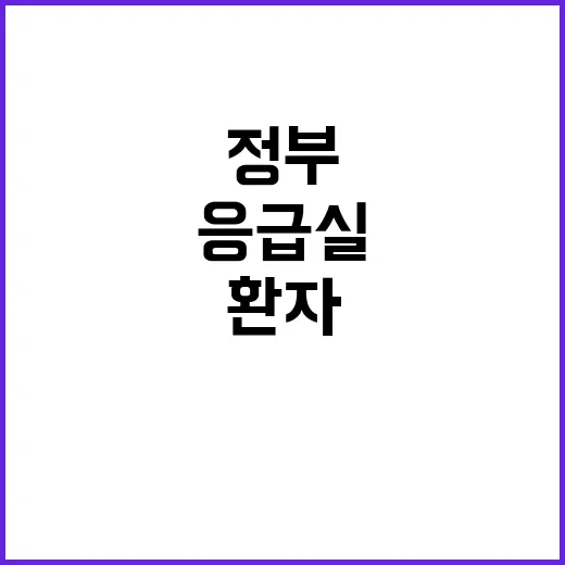 응급실 중증환자 지…