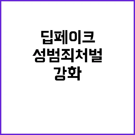 딥페이크 범죄 징역…