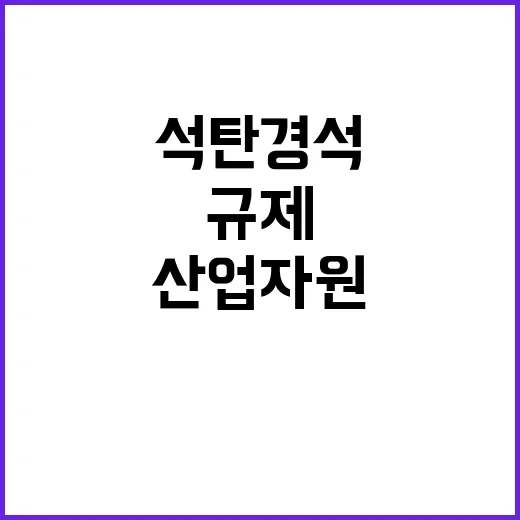 석탄 경석 규제 제…