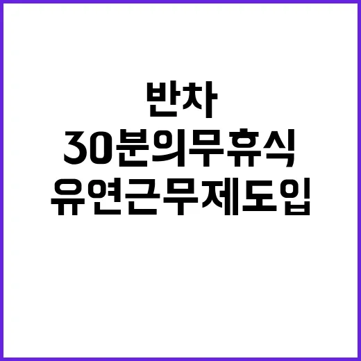 반차 ‘30분 의무…