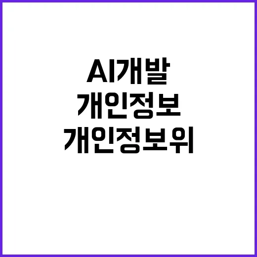 개인정보위 “AI 개발 지연 사실과 다르다”