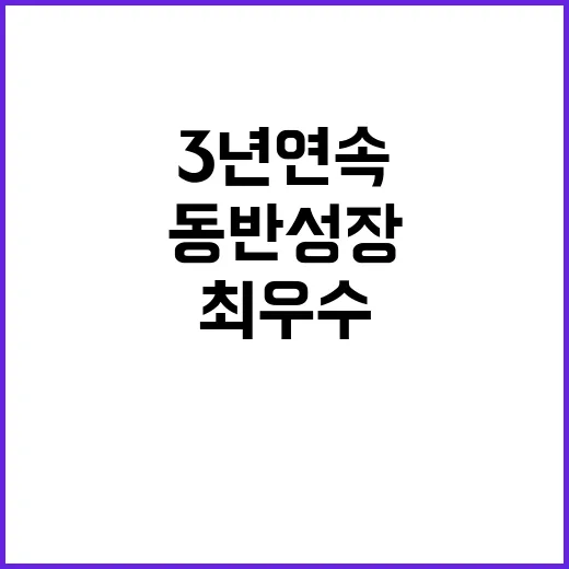 ‘동반성장’ 3년 연속 최우수 롯데건설 영예 수상!