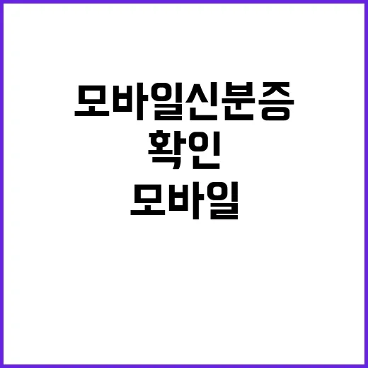 모바일신분증 해외 …