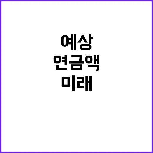 미래 연금액 예상보…