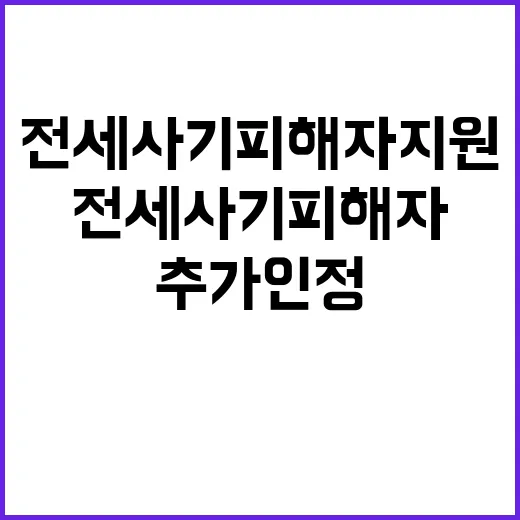 전세사기피해자 지원…