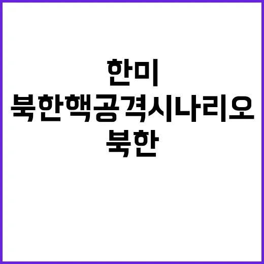 한미 북한 핵 공격…