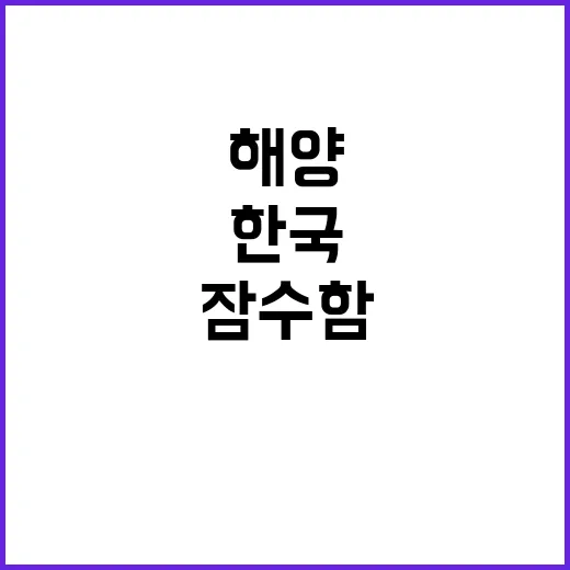 잠수함 착공 한국의…