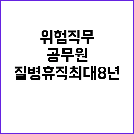 위험직무 공무원 질…