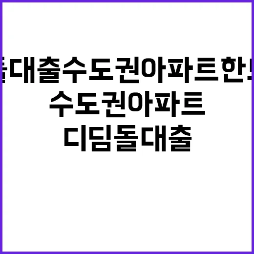 디딤돌대출 수도권 …