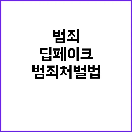 딥페이크 새로운 범…