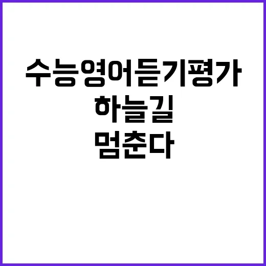 수능 영어 듣기평가…