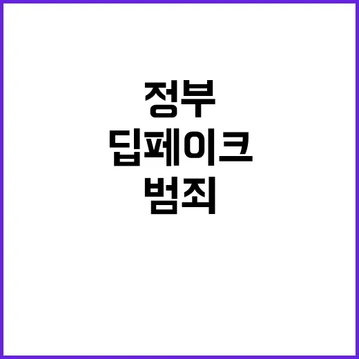 딥페이크 범죄 정부…