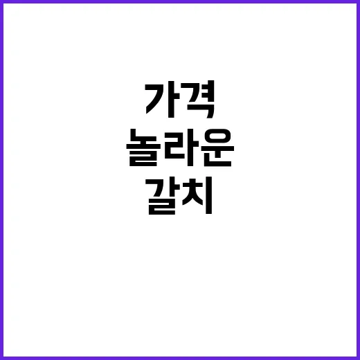 갈치 소비자가격 안정적 유지의 놀라운 이유!