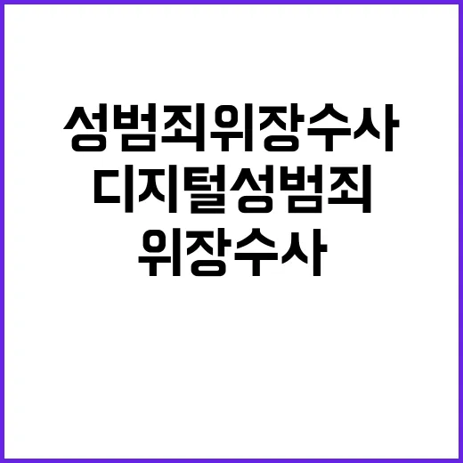 디지털 성범죄 위장수사 내년 6월부터 허용된다!