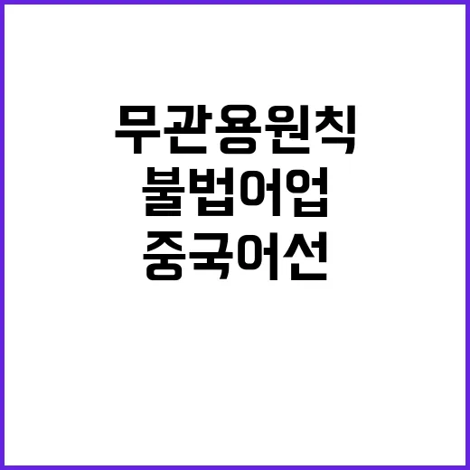 불법 어업 단속 중…