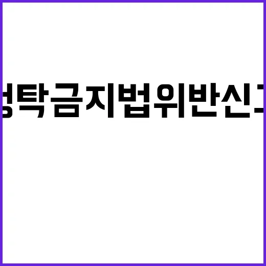 청탁금지법 위반 신…