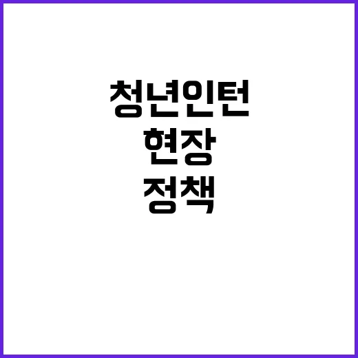 “청년인턴들 2024년 정책 현장 활약 공개!”