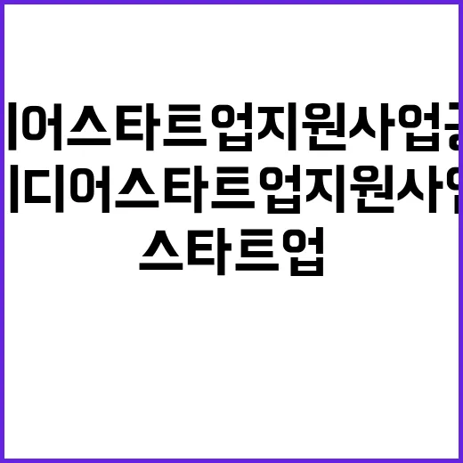 미디어 스타트업 지원사업 공모 시작…우수 5곳 시상!