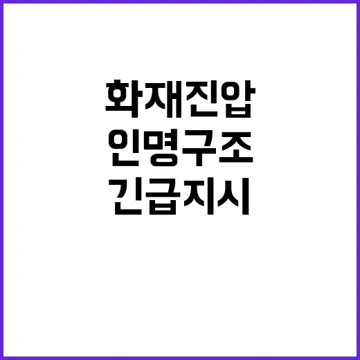 화재진압 대행 인명…