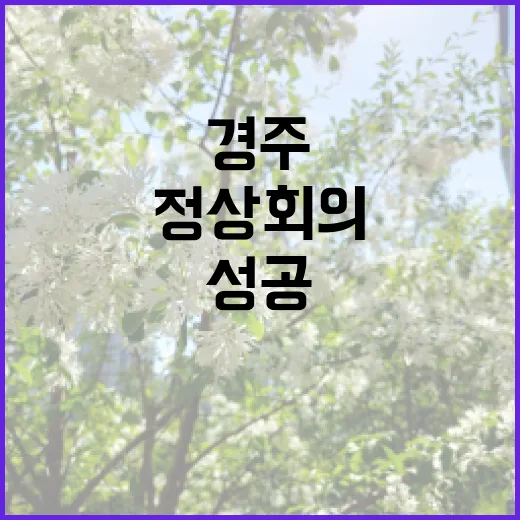 경주 에이펙 정상회…