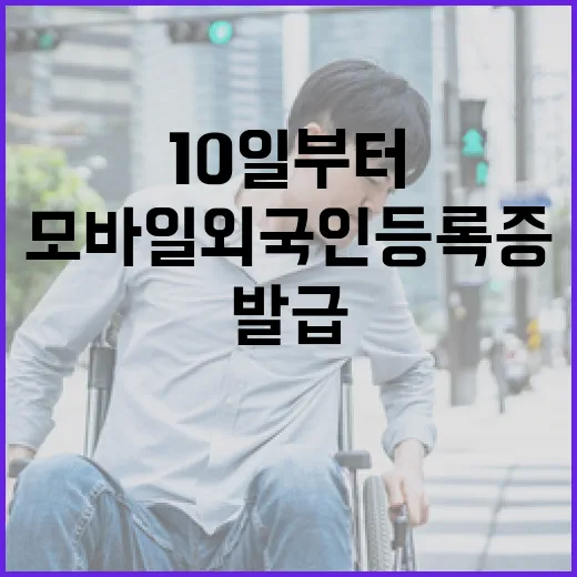 모바일 외국인등록증…