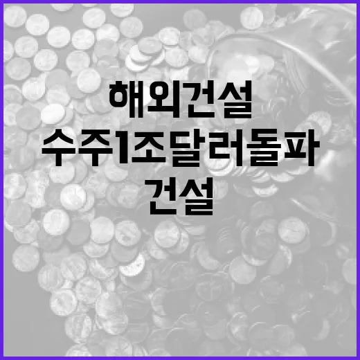 해외건설 수주 1조 달러 돌파의 의미는?