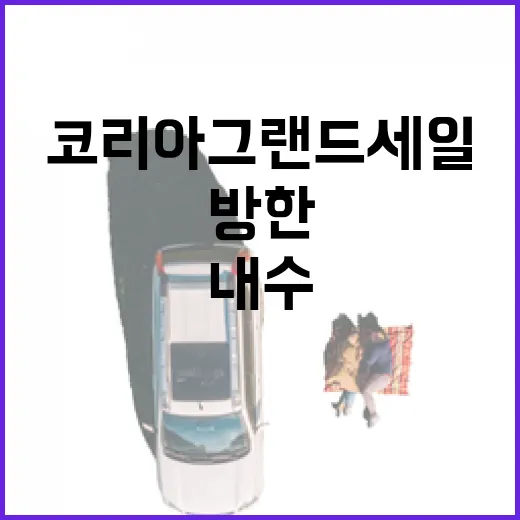 코리아그랜드세일 방한 관광과 내수의 새로운 활력!