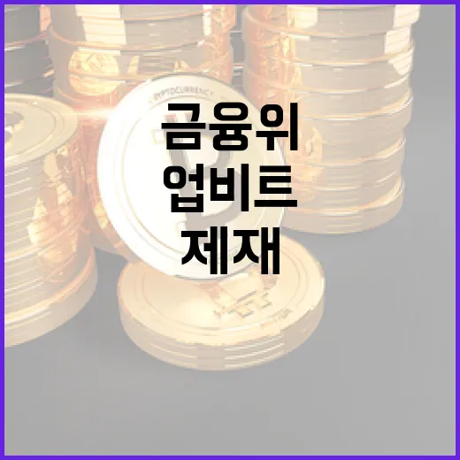 금융위 업비트 제재 사항 확정되지 않았다!