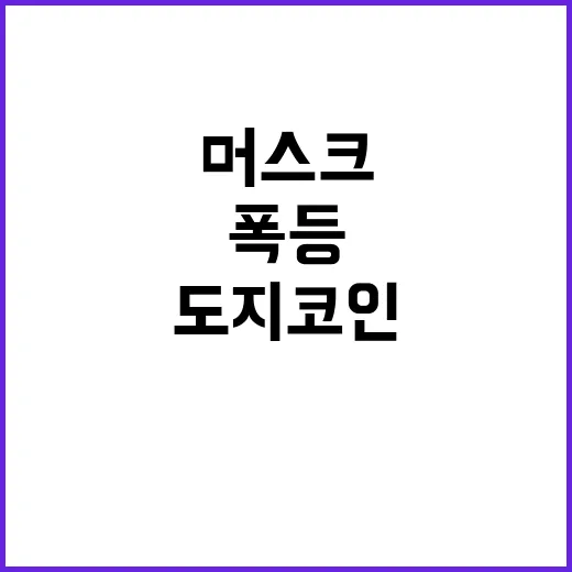 도지코인 머스크 수…