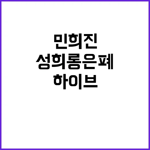 하이브 성희롱 은폐…