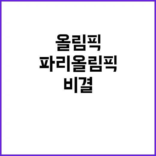 ‘파리올림픽 금메달’ 이우석 긍정 마인드의 비결!