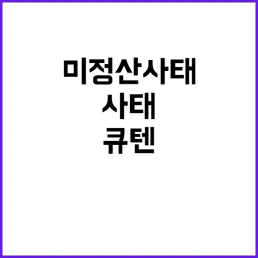 미정산 사태, 큐텐…