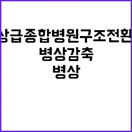 복지부 “빅5 중환자 전용 승격? 사실 아닌가?”