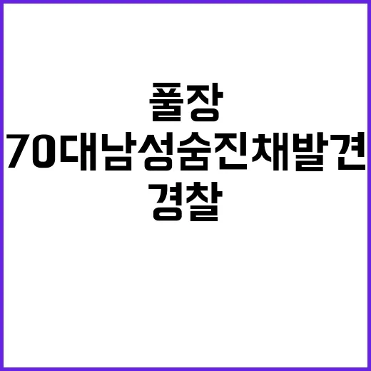 풀장 70대 남성 …