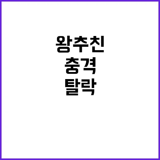 ‘왕추친 탈락 이유?’ 망가진 라켓, 충격 진실 공개!