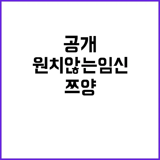 충격적인 악행 공개 쯔양의 원치 않는 임신 이야기