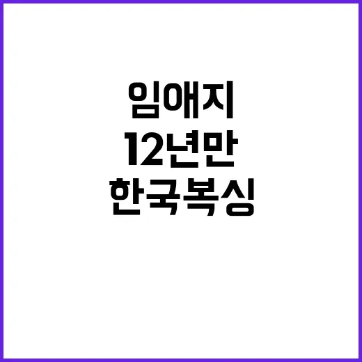 한국 복싱, 12년 만의 올림픽 쾌거! 임애지 반전.