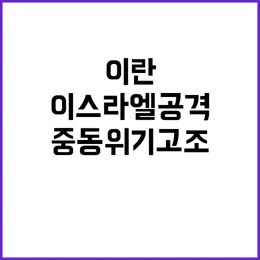 이란, 이스라엘 공…