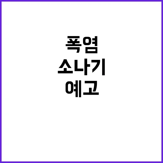 폭염 지속…열대야와 소나기 예고! 클릭하세요!