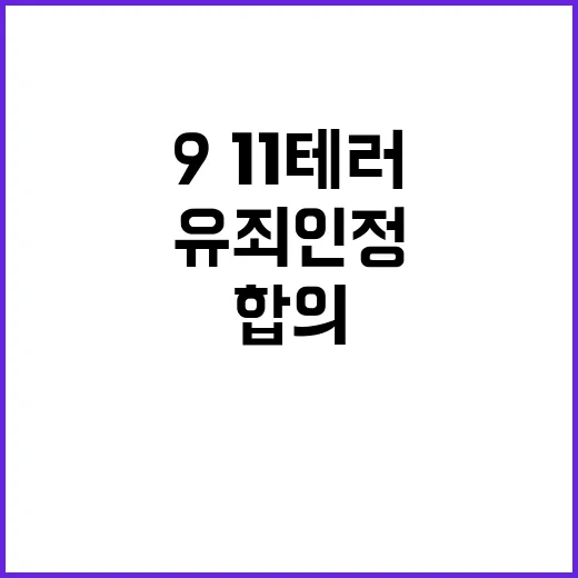 9·11테러, 유죄인정 합의 이틀 만에 취소!