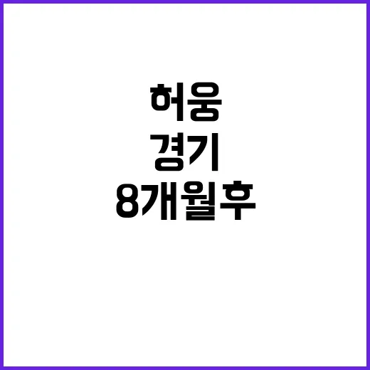 허웅, 대표 발탁 8개월 후 큰 경기 출전!