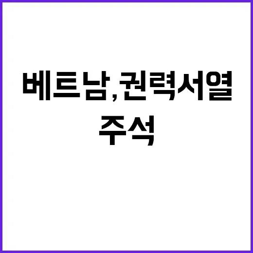 베트남, 권력 서열…