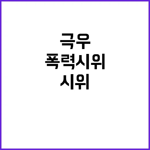 극우 폭력 시위, …