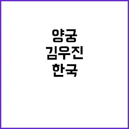 한국 양궁, 김우진…