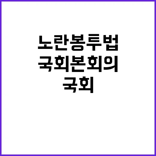 국회 본회의, 노란…