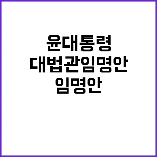 대법관 임명안, 윤…