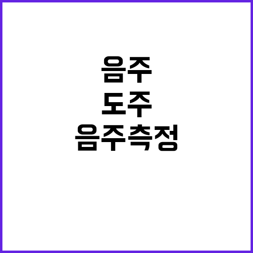 사망, 음주측정 도…